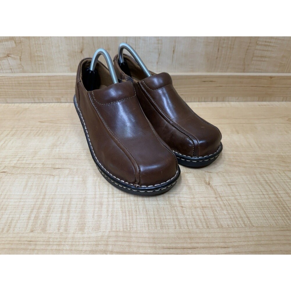 Eastland Tracie Clogs Slip-On Shoes WMNS Size 9.5 Brown Leather Mules (3019-02)